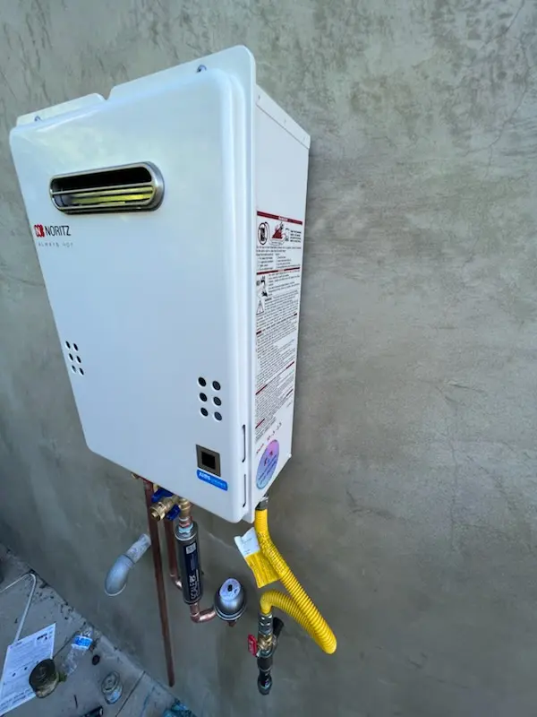 Tankless water heater installation for Hampton Woods homes